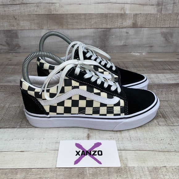 Vans Shoes - Vans Unisex Black White Old Skool Checkered 500714 Low Top Shoes W6.5 M5